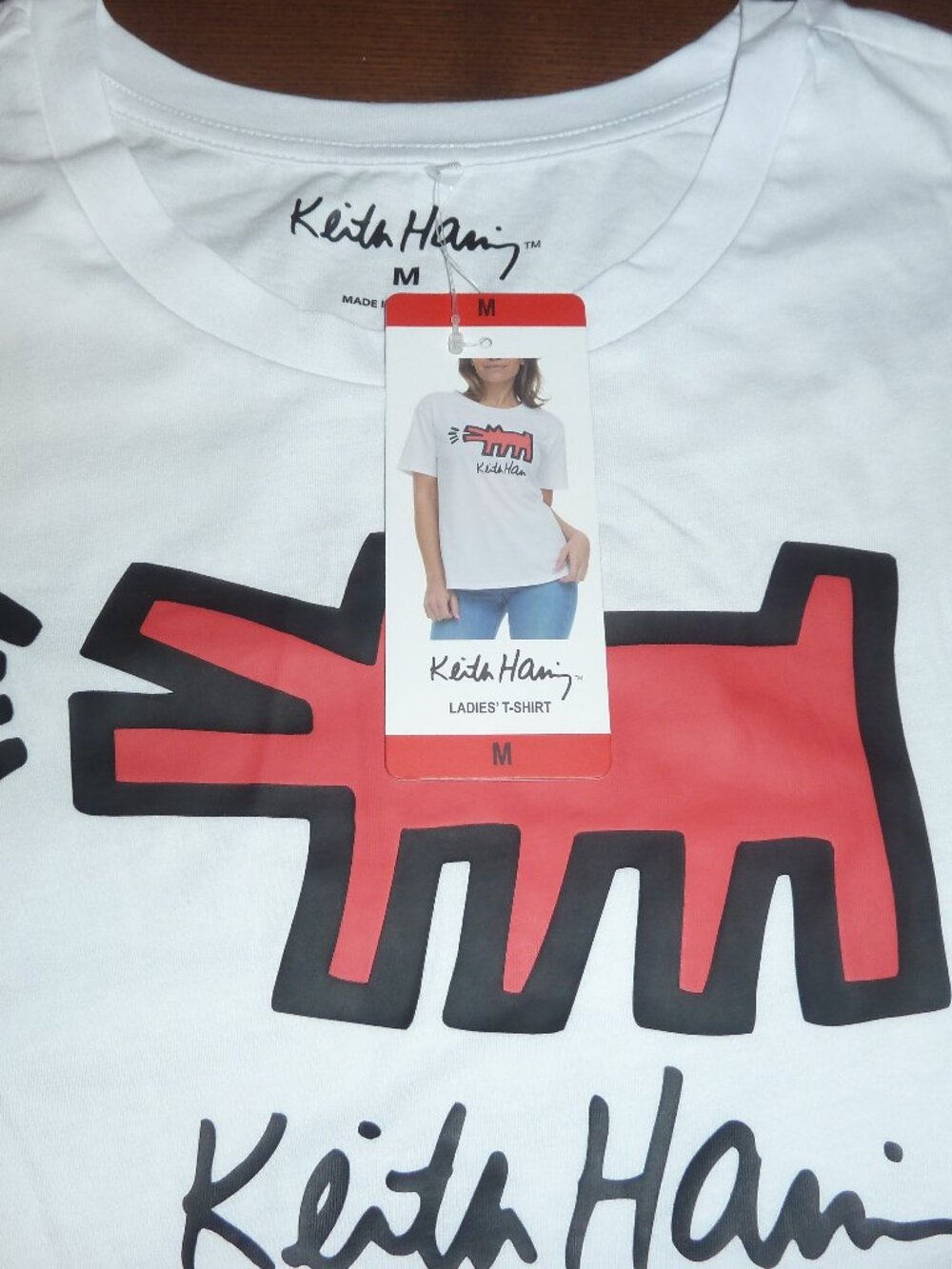 Keith Haring Women’s T-shirt Size M or XL Barking Dog